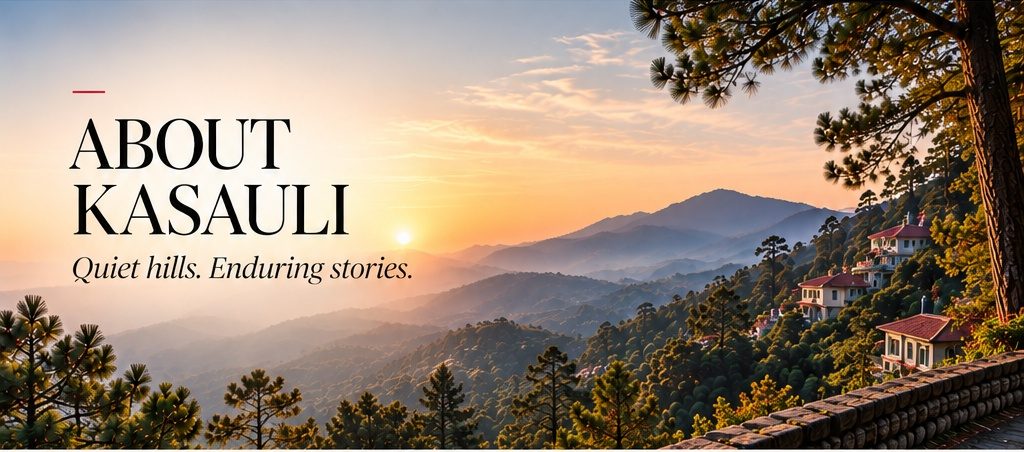 Sunset over Kasauli hills