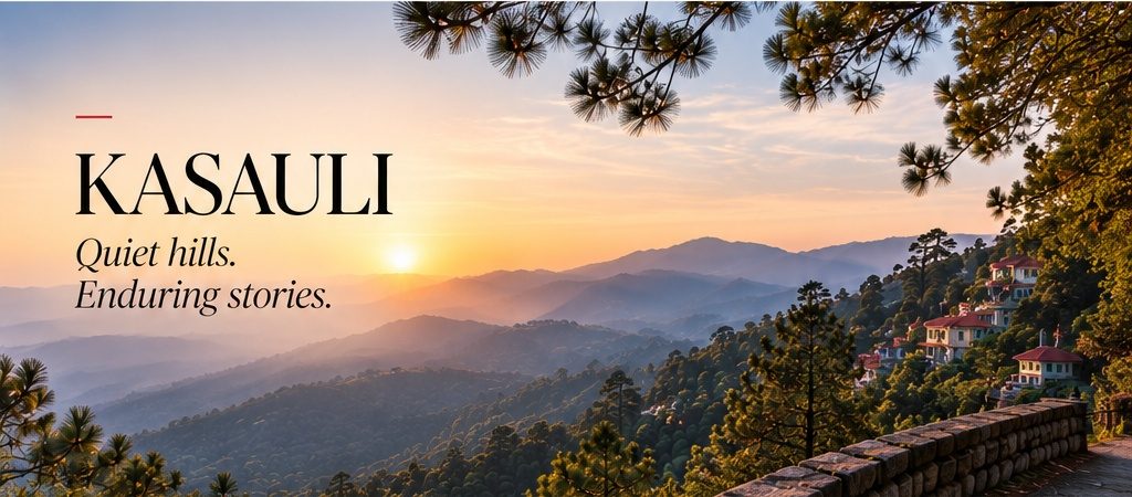 Kasauli hills at sunset