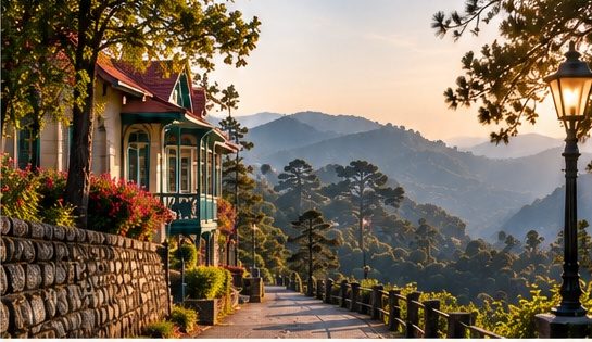 A quiet colonial lane in Kasauli