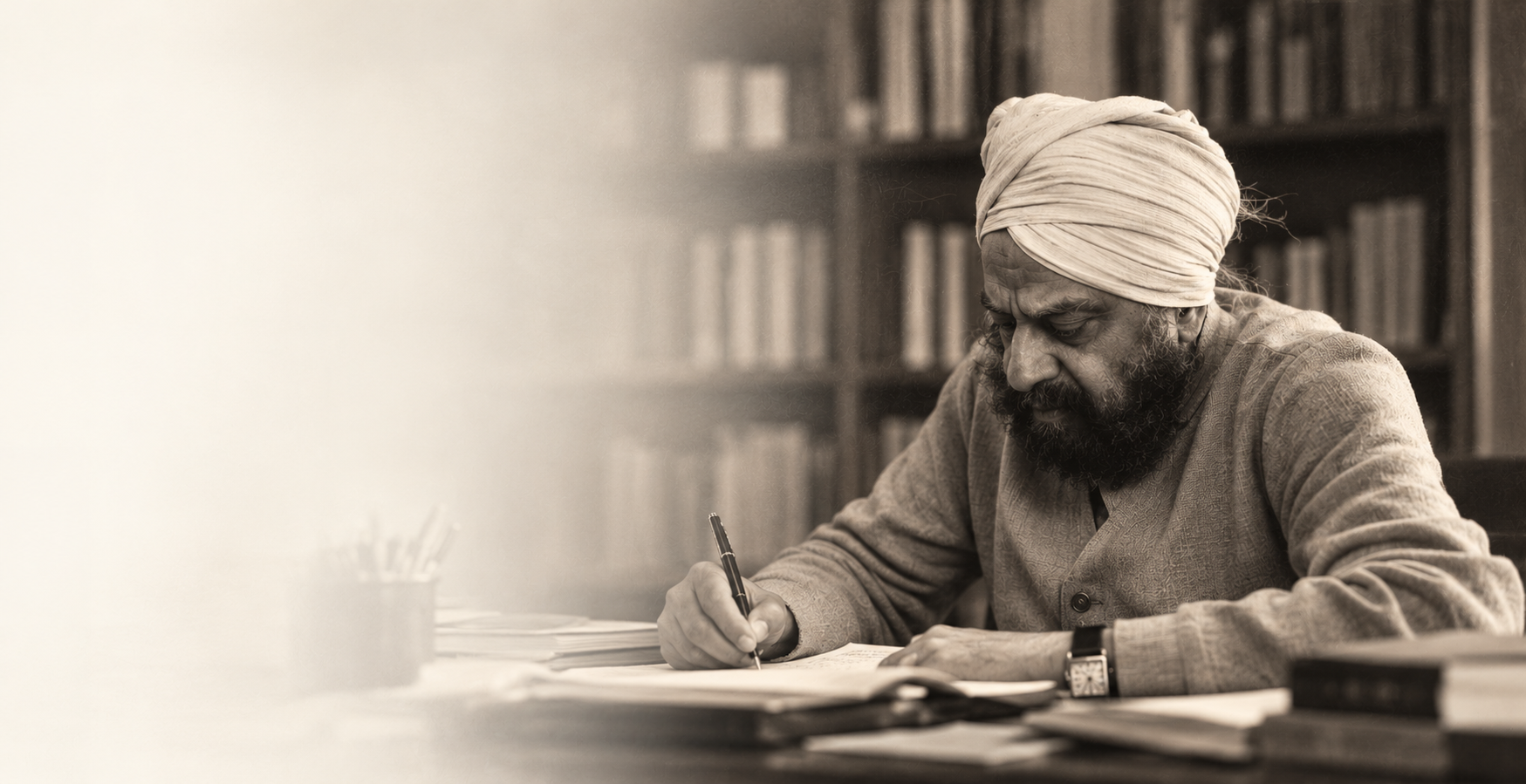 Khushwant Singh writing