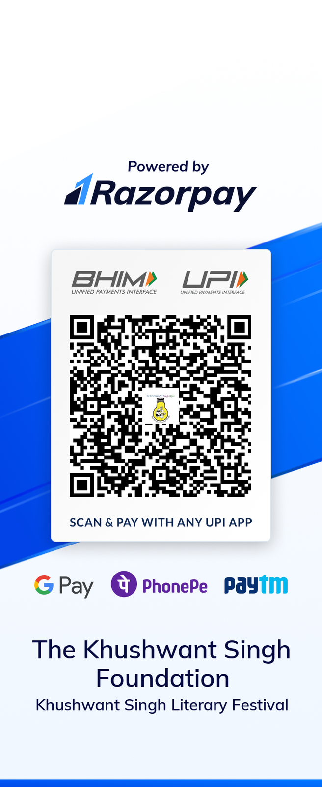 KSLF donation QR code