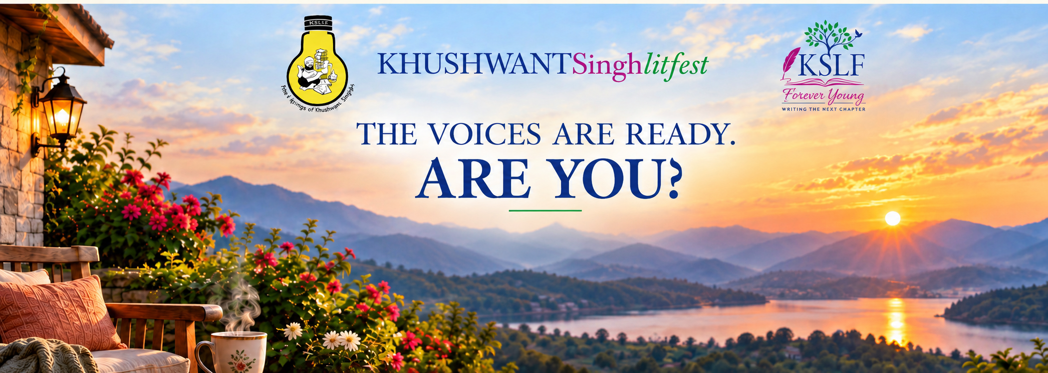 KSLF 2026 — The voices are ready. Are you? October 23–25, Kasauli, Himachal Pradesh