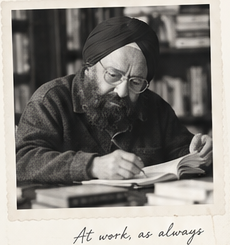 Khushwant Singh at work